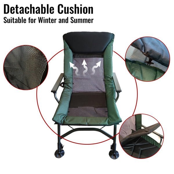 Portable Folding Camping Recliner Chair with Backrest