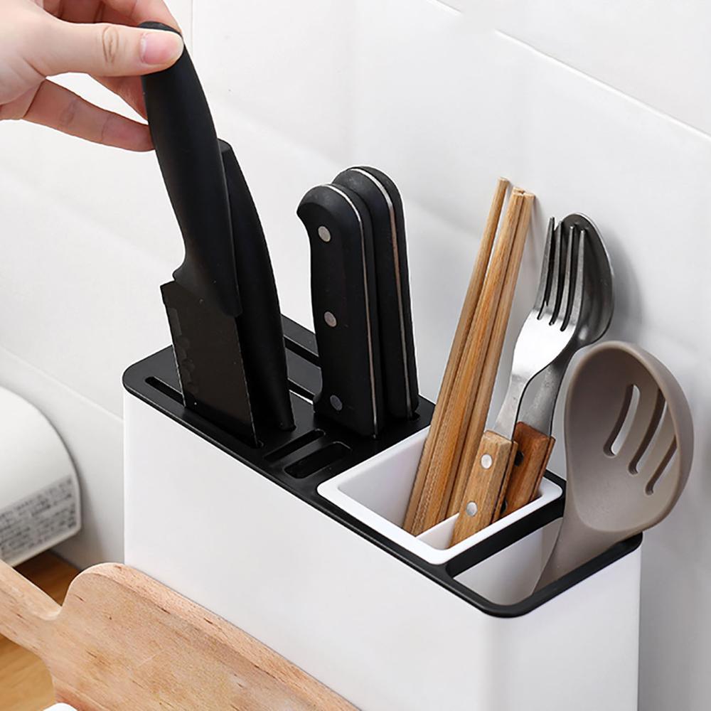 Kitchen Knife Storage Rack Plastic Tableware Holder