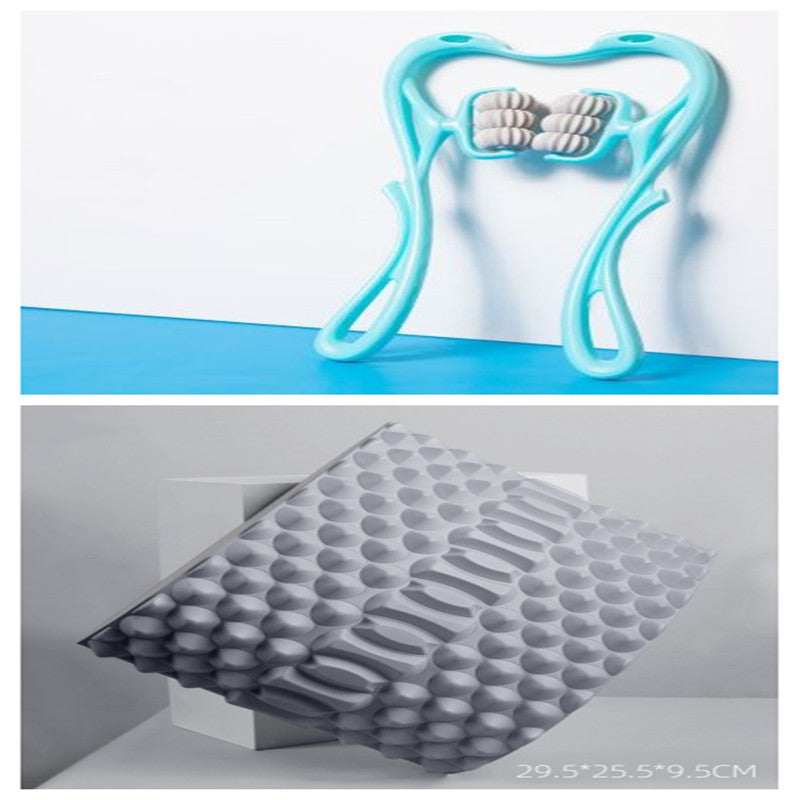 Manual Six-Wheel Neck Massager Roller Tool