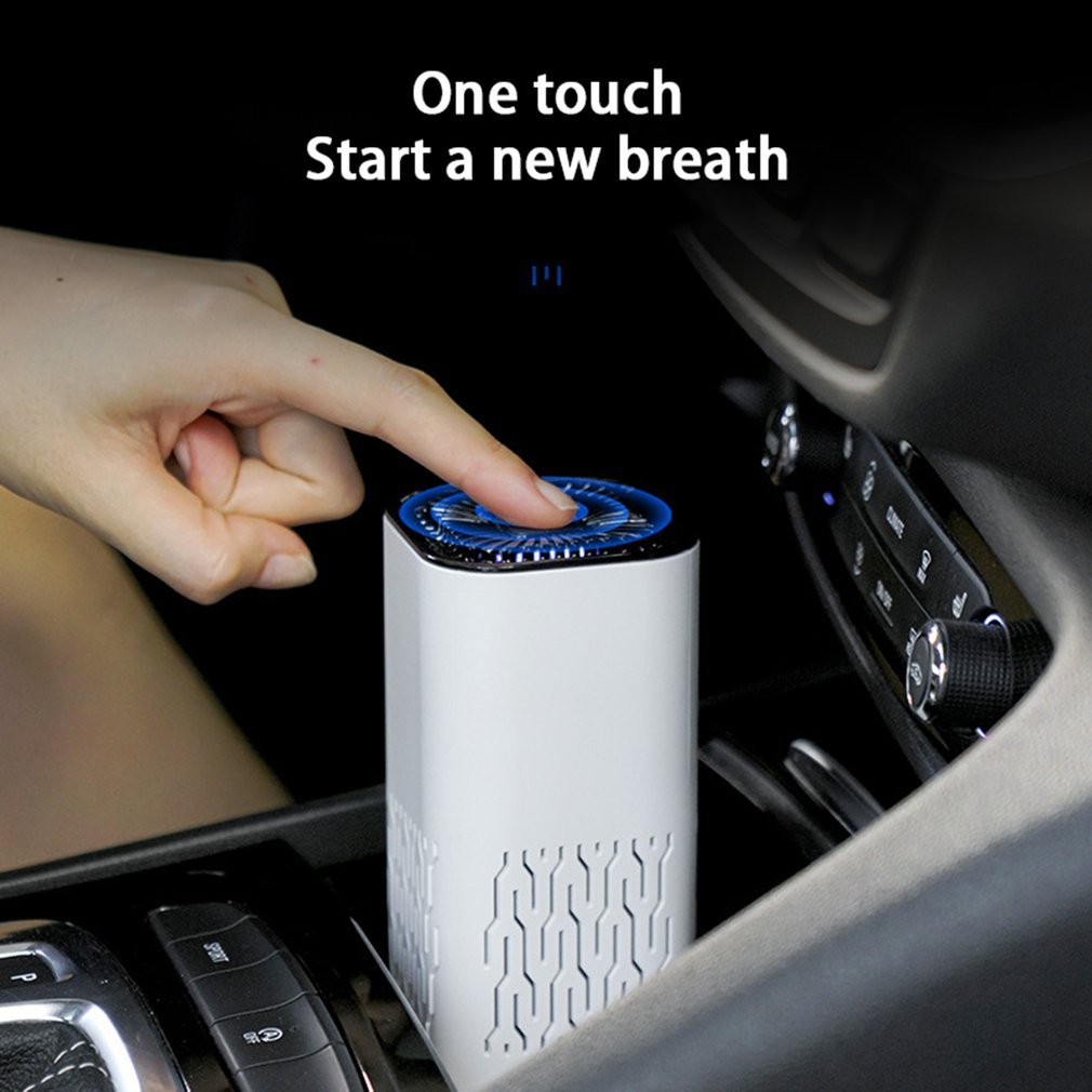 Portable Car Air Purifier Ionizer Freshener