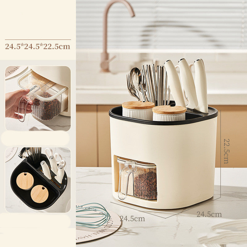 Multifunctional Large-Capacity Kitchen Cutlery Storage Holder
