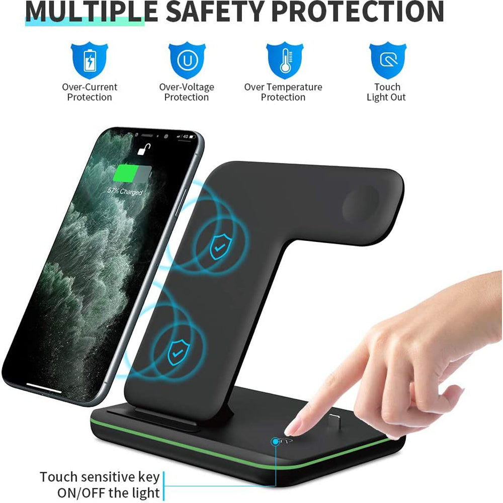 3-in-1 Wireless Charger Stand for Devices