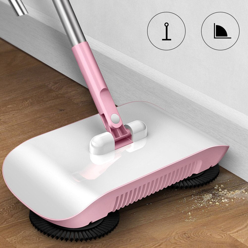 Hand Push Sweeper 3-in-1 Floor Cleaning Mop