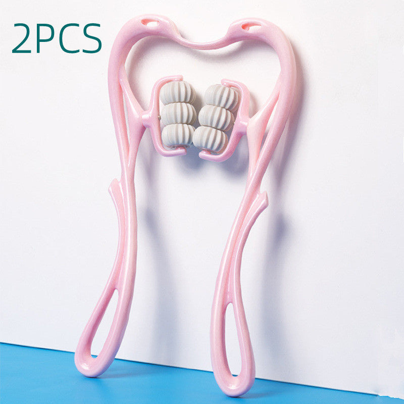 Manual Six-Wheel Neck Massager Roller Tool