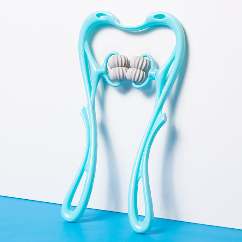 Manual Six-Wheel Neck Massager Roller Tool