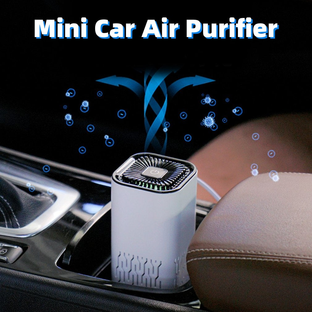 Portable Car Air Purifier Ionizer Freshener