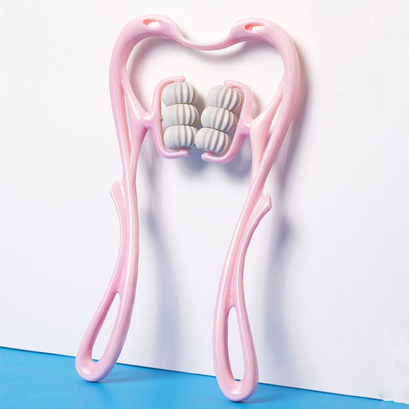 Manual Six-Wheel Neck Massager Roller Tool