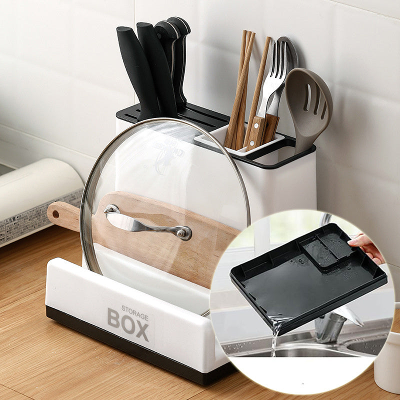 Kitchen Knife Storage Rack Plastic Tableware Holder