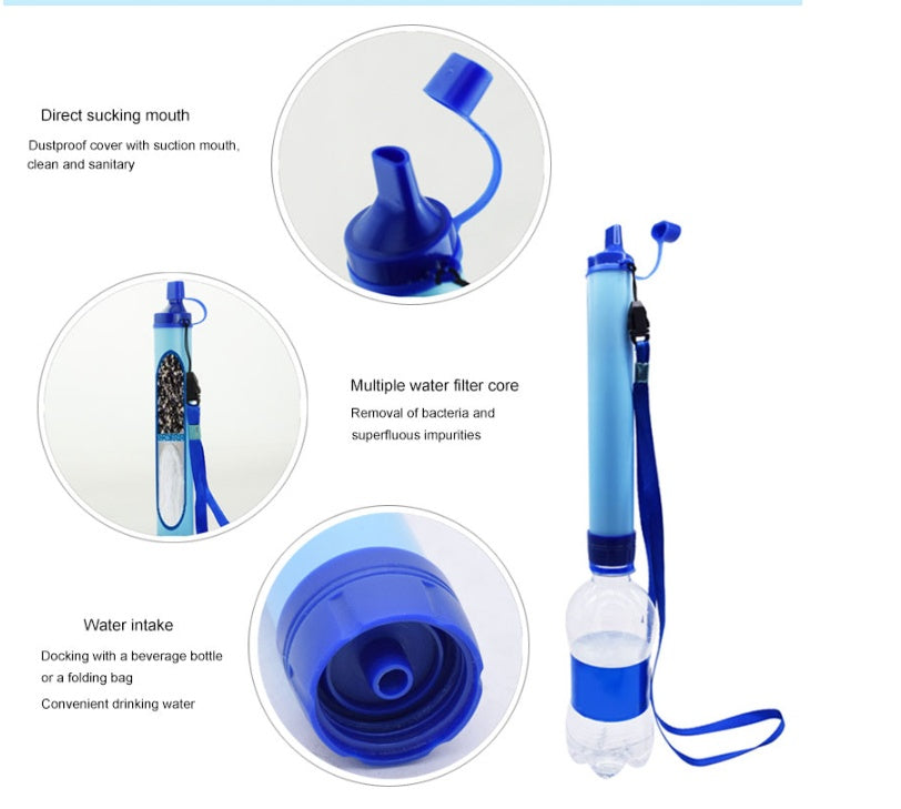 Portable Water Filter Straw for Camping