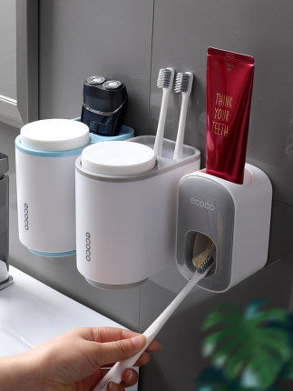 Wall Mounted Automatic Toothpaste Dispenser Set