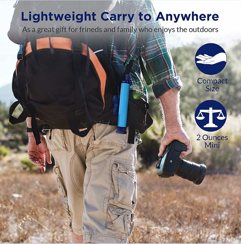 Portable Water Filter Straw for Camping