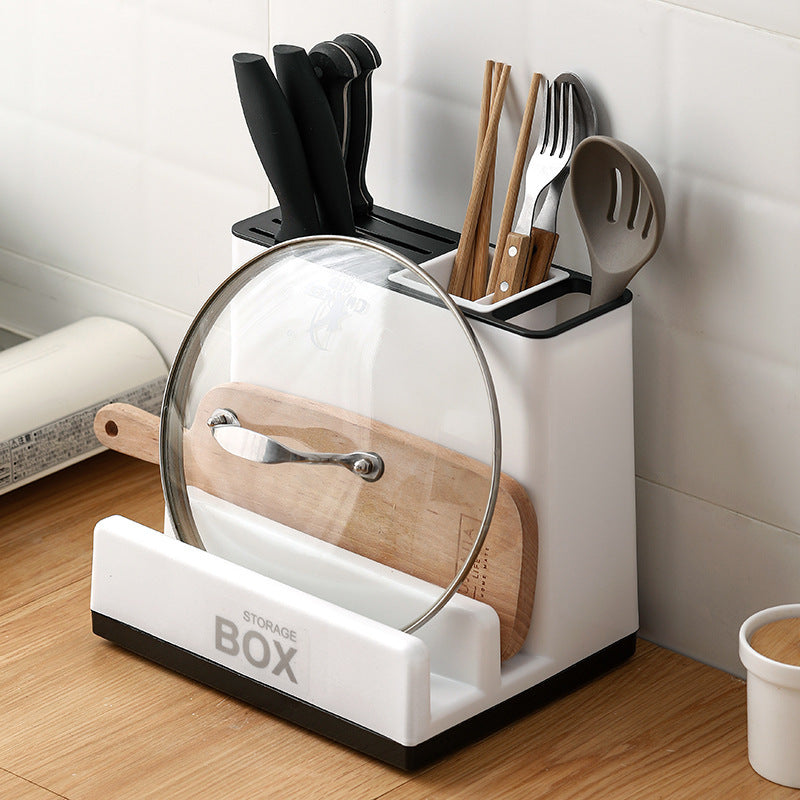 Kitchen Knife Storage Rack Plastic Tableware Holder