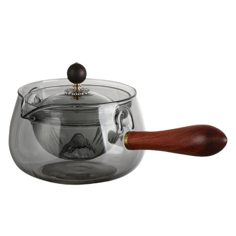 Heat-Resistant Glass Teapot with Infuser and Handle