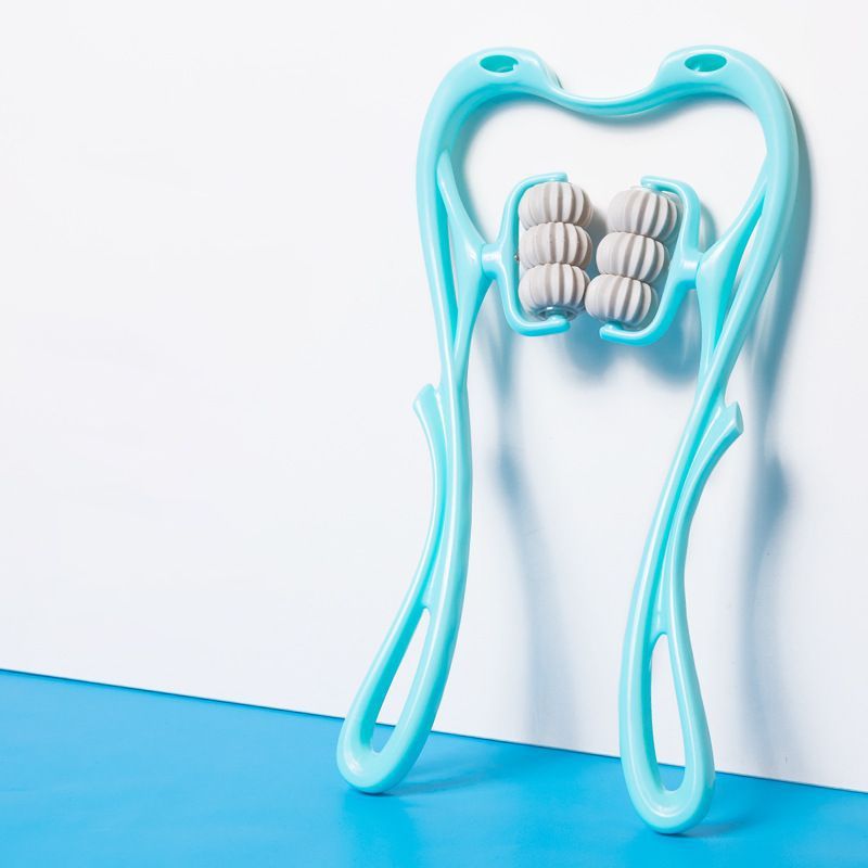 Manual Six-Wheel Neck Massager Roller Tool