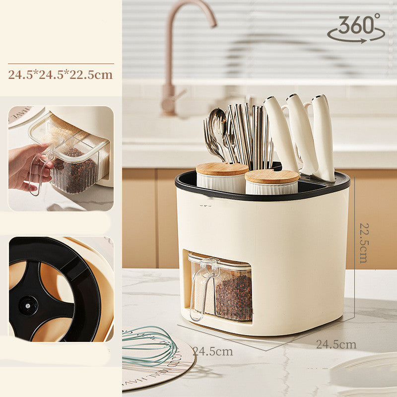 Multifunctional Large-Capacity Kitchen Cutlery Storage Holder